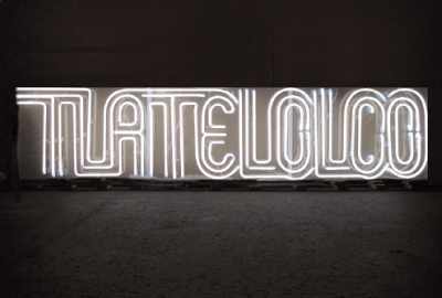 Tlatelolco, Neon sign, 40 x 180 cm, Edition 3/3